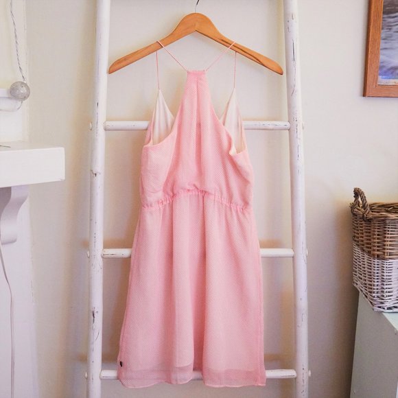 Roxy Pink and White Buttoned Strappy Sundress - Picture 2 of 2